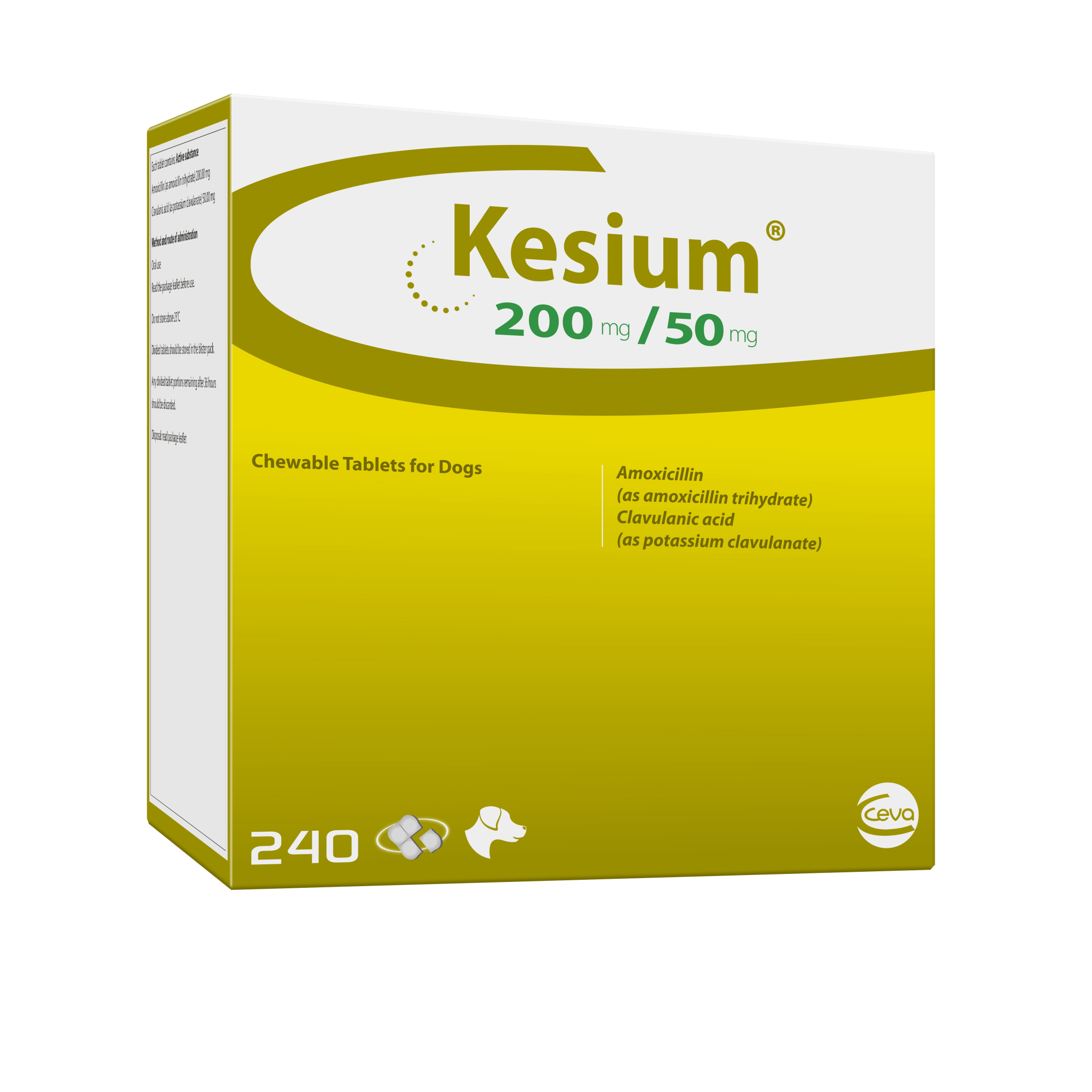 Kesium 200 mg/50 mg Chewable Tablets for Dogs, 240 Tabs