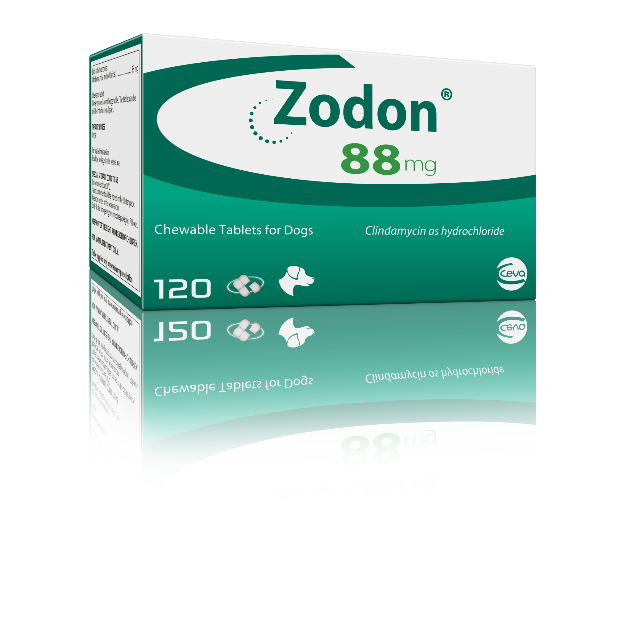 Zodon Chewable Tablets for Dogs 88 mg, 120 Tabs