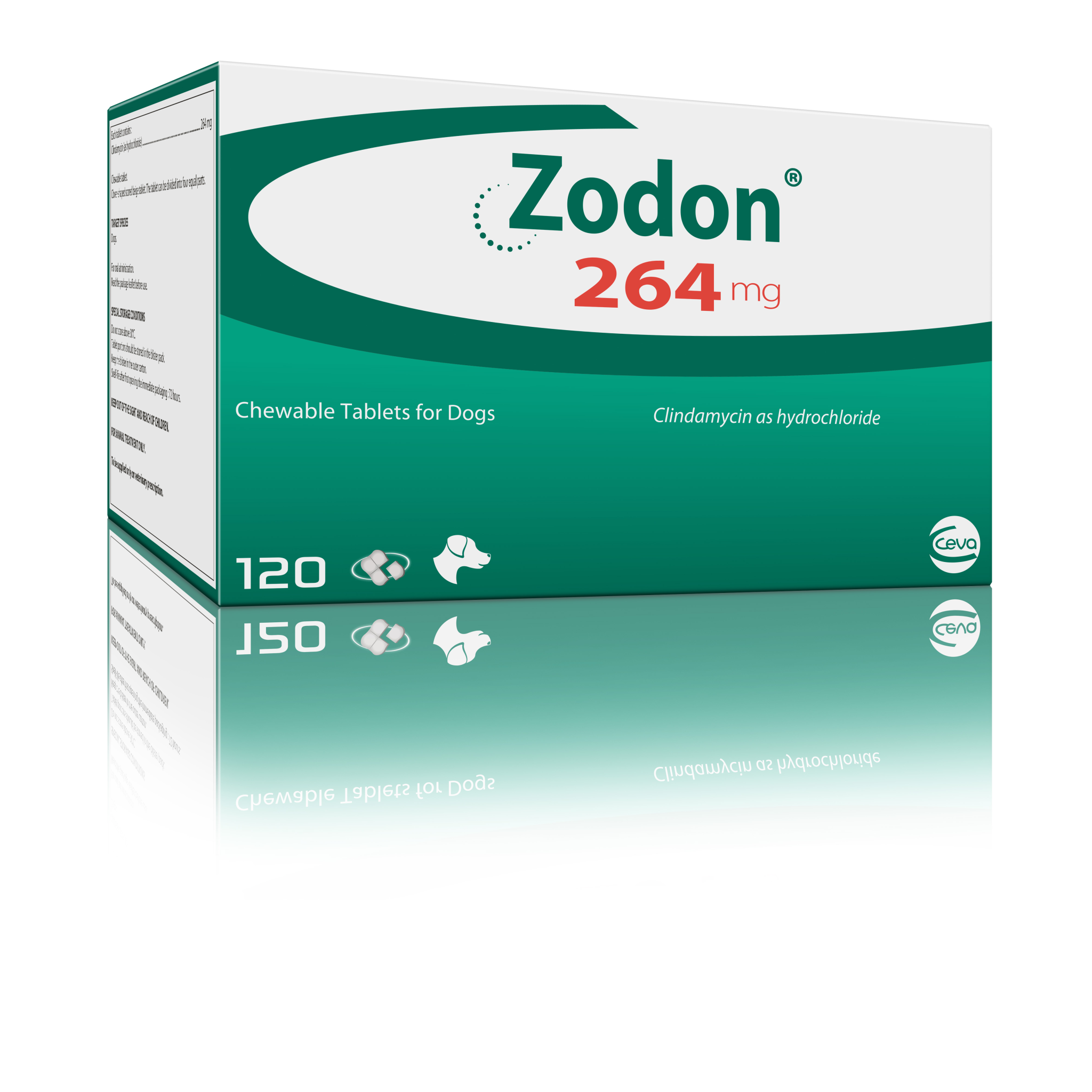 Zodon Chewable Tablets for Dogs 264 mg, 120 Tabs