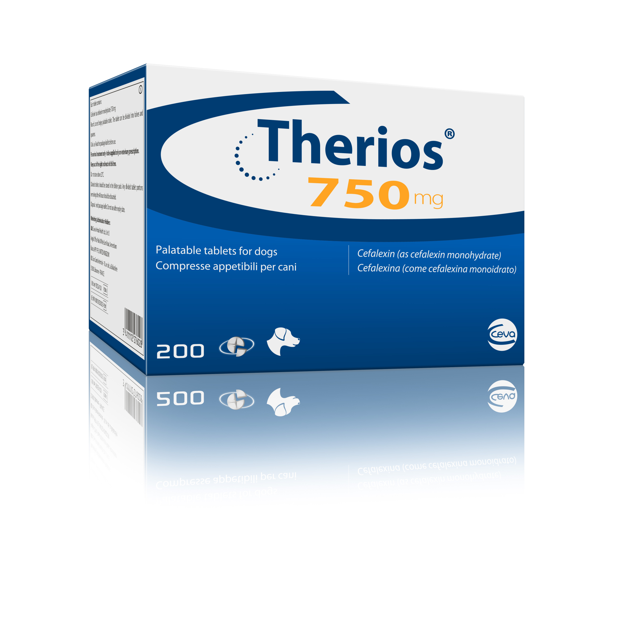 Therios Palatable Tablets for Dogs 750 mg, 200 Tabs