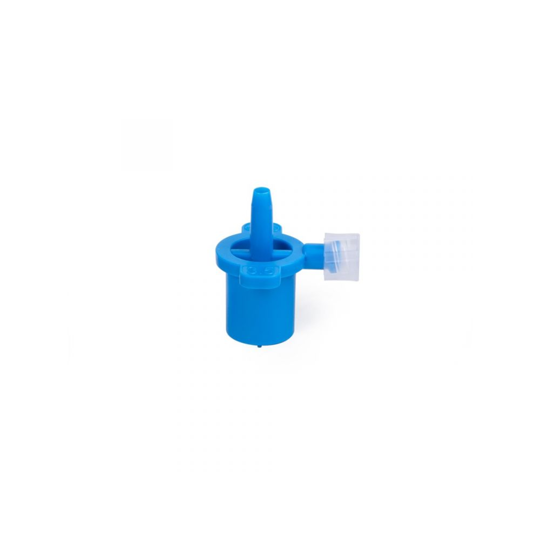 Low Deadspace Connector with sideport - 3mm for Lightning Monitor/Impact III Monitor
