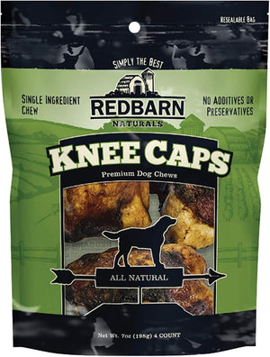 Redbarn Natural Knee Caps Bones Dog Treats 4pk -
