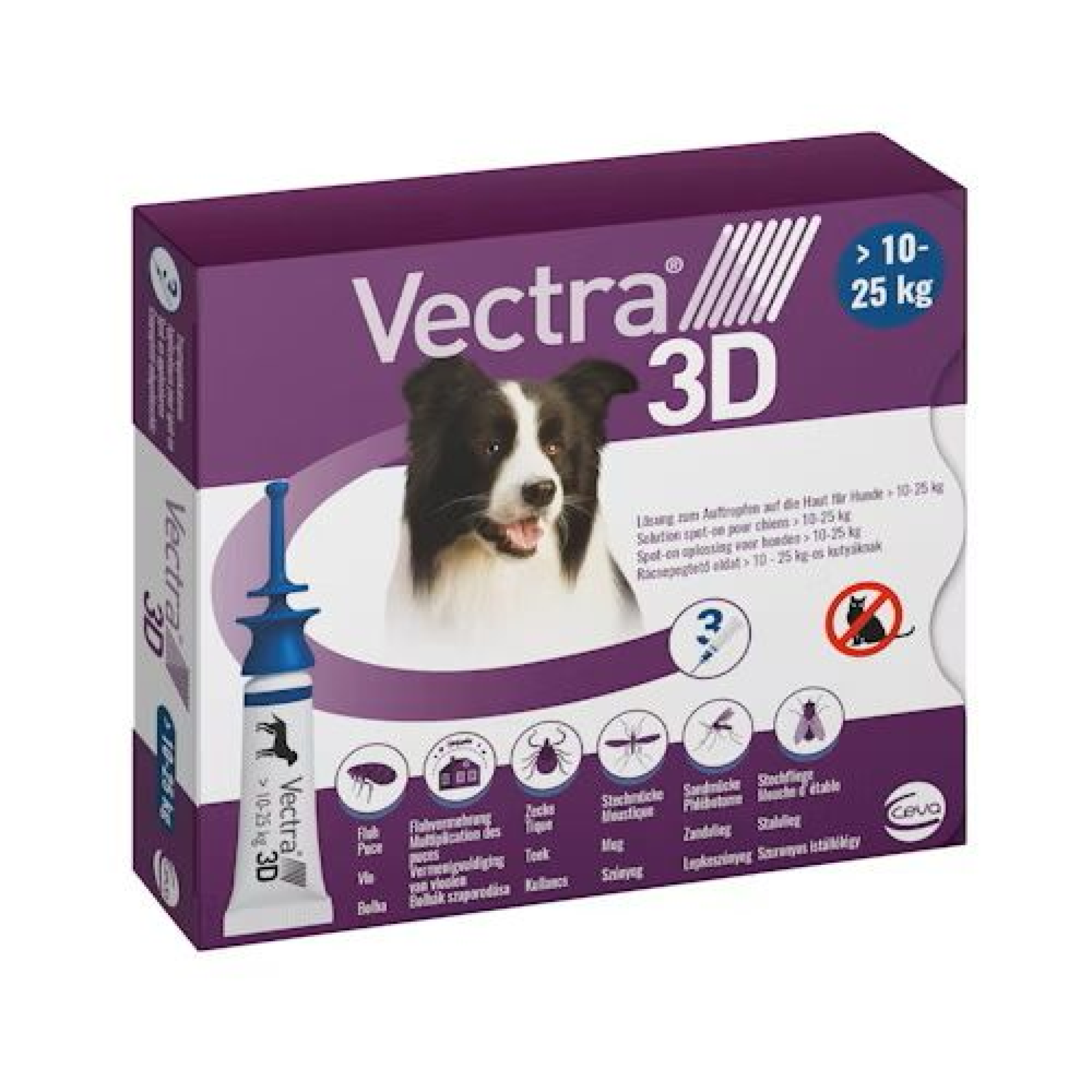 Vectra 3D Spot-on Solution for Dogs 10-25 kg
