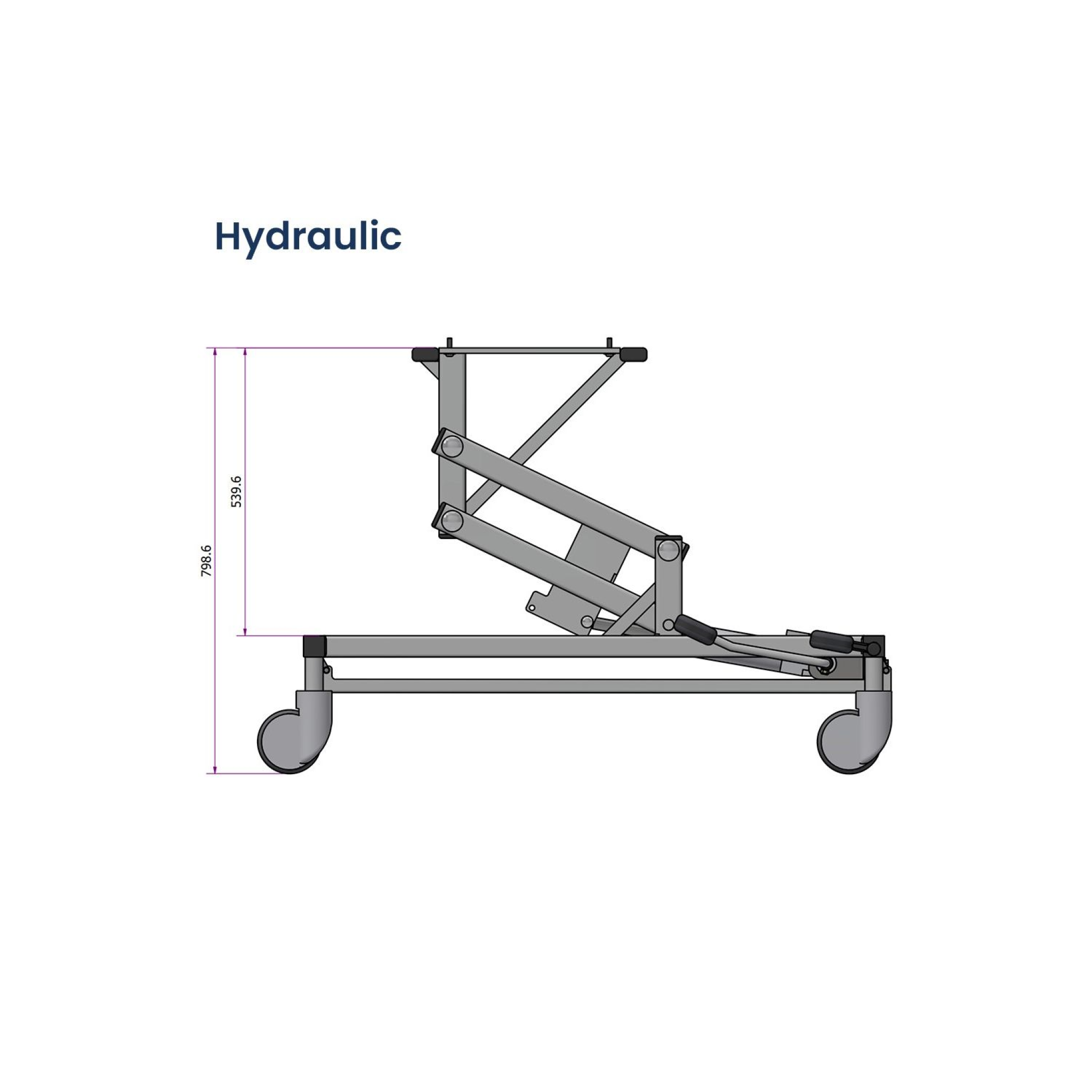 Low lift table base - Hydraulic