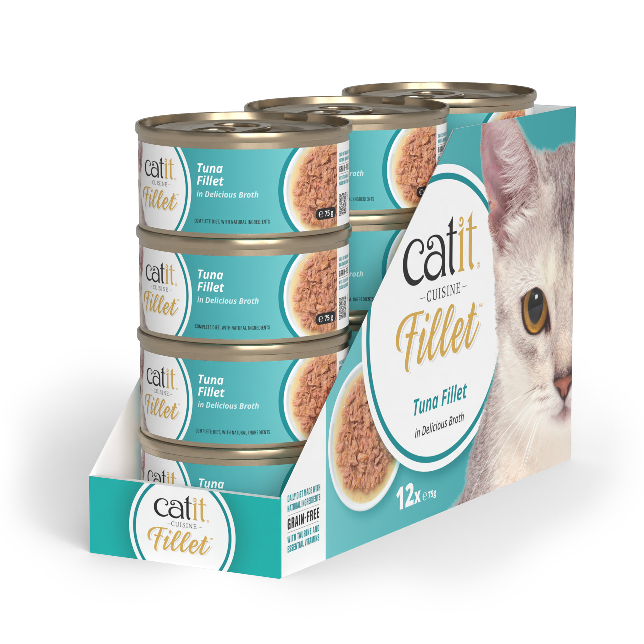 Catit Cuisine Tuna Fillet, 12 x 75 g