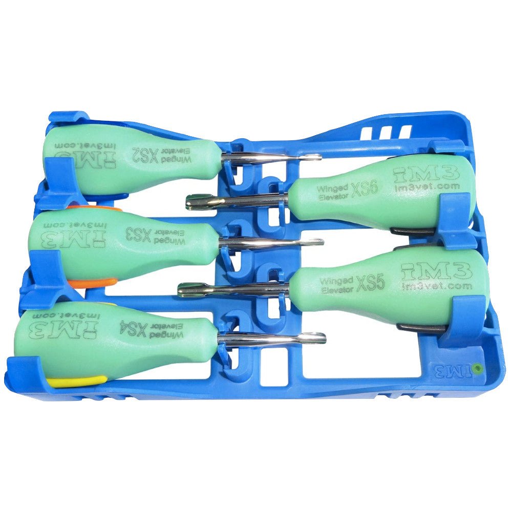5 Piece Ergo Winged Elevator XS Set - Green - Shopivet.com