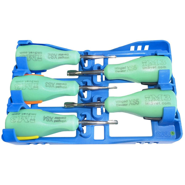 5 Piece Ergo Winged Elevator XS Set - Green - Shopivet.com
