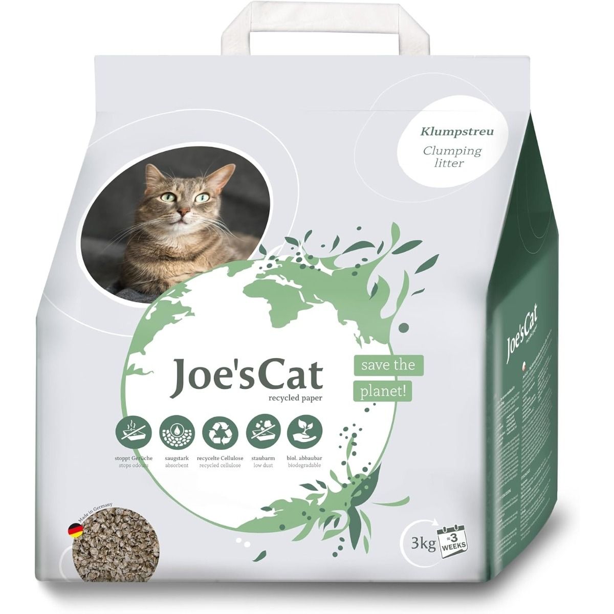 Joe's Cat Recycled Paper Clumping Cat Litter - 8L