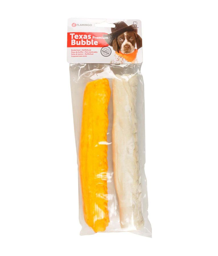 Flamingo Texas Bubble Premium Roll Dog Treats - 200g