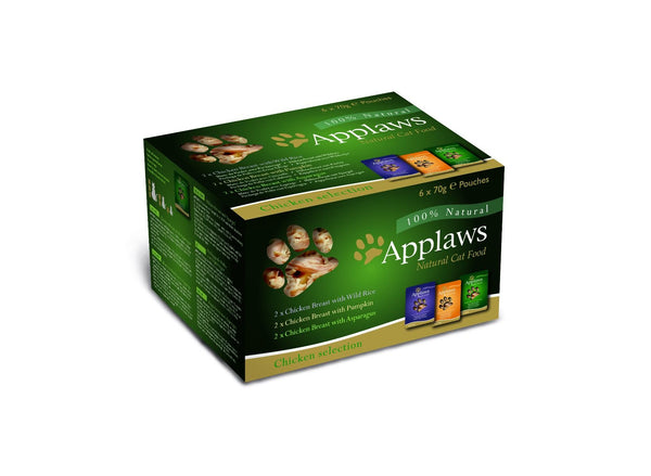 Applaws Chicken Selection Adult Wet Cat Food 6 x 70g Pouch - 70G