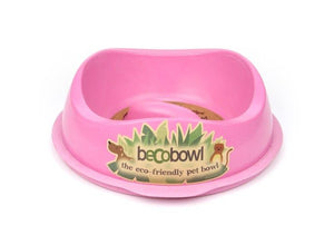 Beco Pets Eco-Friendly Slow Feed Bowl Dog Bowl - PINK