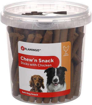 Flamingo Chew'n Snack Sticks with Chicken Soft Dog Treats 700g -