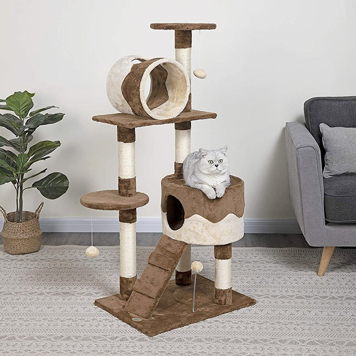 51.5″ Cat Tree Condo Furniture (F3010) - Shopivet.com