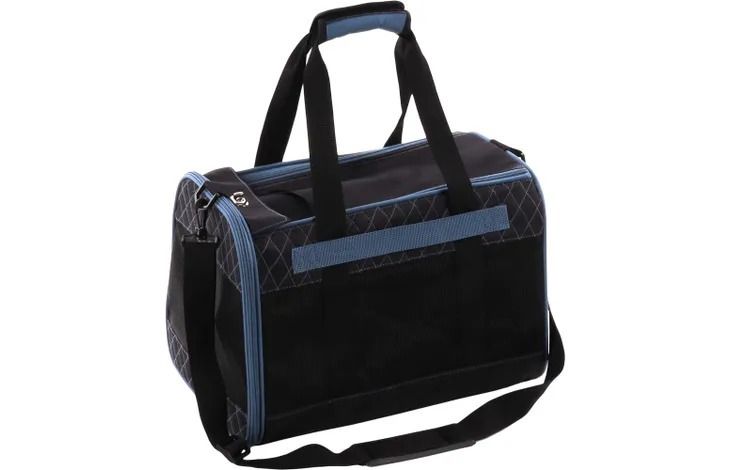 Flamingo Hakon Dog Carrying Bag Black - Black
