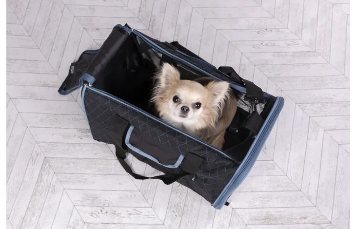 Flamingo Hakon Dog Carrying Bag Black - Black