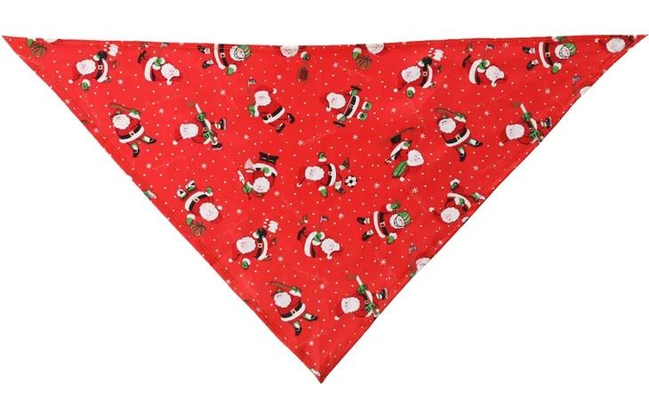 Flamingo Mik Red Christmas Dog Bandana - Red