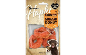 Flamingo Hapki Chicken Donut Dog Treats 4pcs 95g - 95g