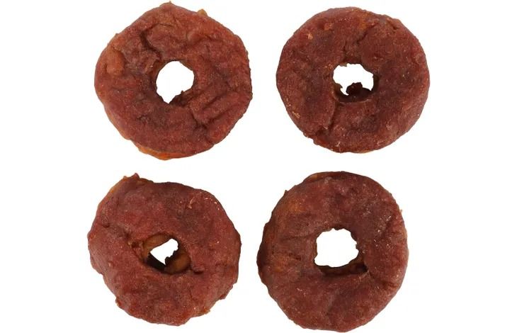 Flamingo Hapki Duck Donut Dog Treats 4pcs 95g - 95g