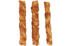 Flamingo Chckn&Peanut Butter Twist Dog Treat 120g - 120g