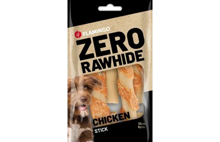 Flamingo Zero Rawhide Chickn Stick Dog Treats 10cm - 120g