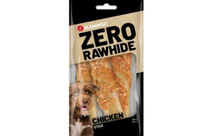 Flamingo Zero Rawhide Chickn Stick Dog Treats 15cm - 120g