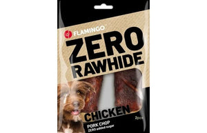 Flamingo Chicken & Pork Chop Dog Treats 2pcs 80g - 80g