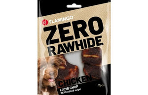 Flamingo Chicken & Lamb Chop Dog Treats 2pcs 80g - 80g