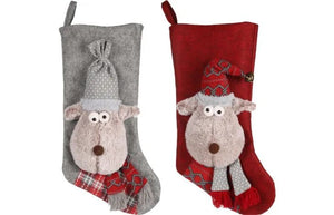 Flamingo Renda Reindeer Sock Christmas Cat Toy -