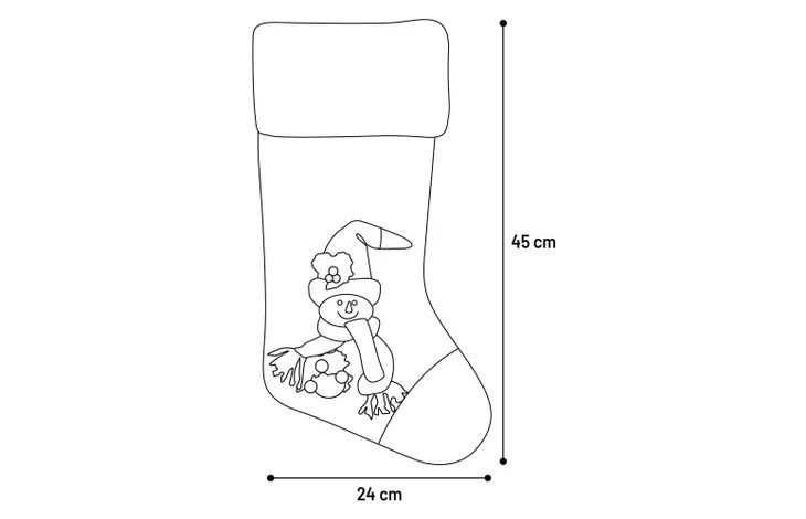 Flamingo Westley Sock Christmas Dog Toy Grey - Grey