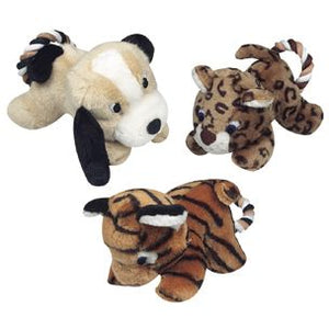 Flamingo Plush with Rope Tug Small Dog Toy - L