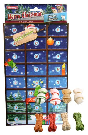 Flamingo Holiday Calendar 8 Varieties Dog Treats - OS