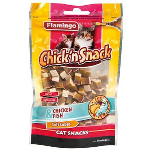 Flamingo Chick'n Snack Chicken & Fish Cat Treats - 85G