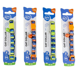 Duvo Cat Collar Nylon Mixed Colors 20 - 30cm / 10mm[Texture - Fish bones 1]