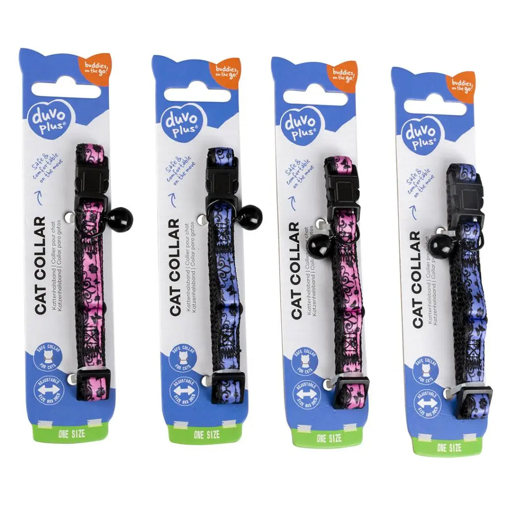 Duvo Cat Collar Nylon Mixed Colors 20 - 30cm / 10mm[Texture - Lace]