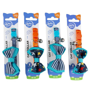 Duvo Cat Collar Nylon Mixed Colors 20 - 30cm / 10mm[Texture - Bow]