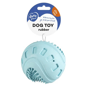 Duvo+ Dog Toy Rubber Giggle Ribble Ball 8,5x8,5x8,5cm[Color - Blue]