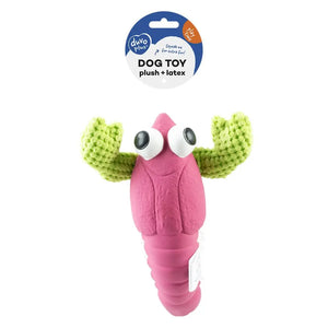 Duvo+ Plush & Latex Lobster 24x18.5x6.5cm purple/green