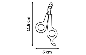 Flamingo Groo'Me Cat Nail Scissors Black/Red -