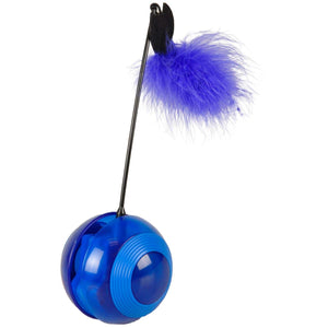 Flamingo Tumbler with Led Cat Toy  - BLUE