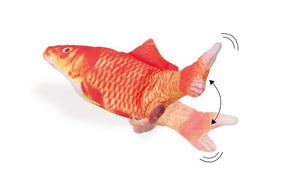 Flamingo Flounder Moving Fish Electronic Cat Toy 29cm - Orange