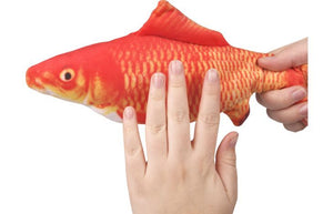 Flamingo Flounder Moving Fish Electronic Cat Toy 29cm - Orange