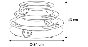 Flamingo Bagera Ball Track Tower Cat Toy -