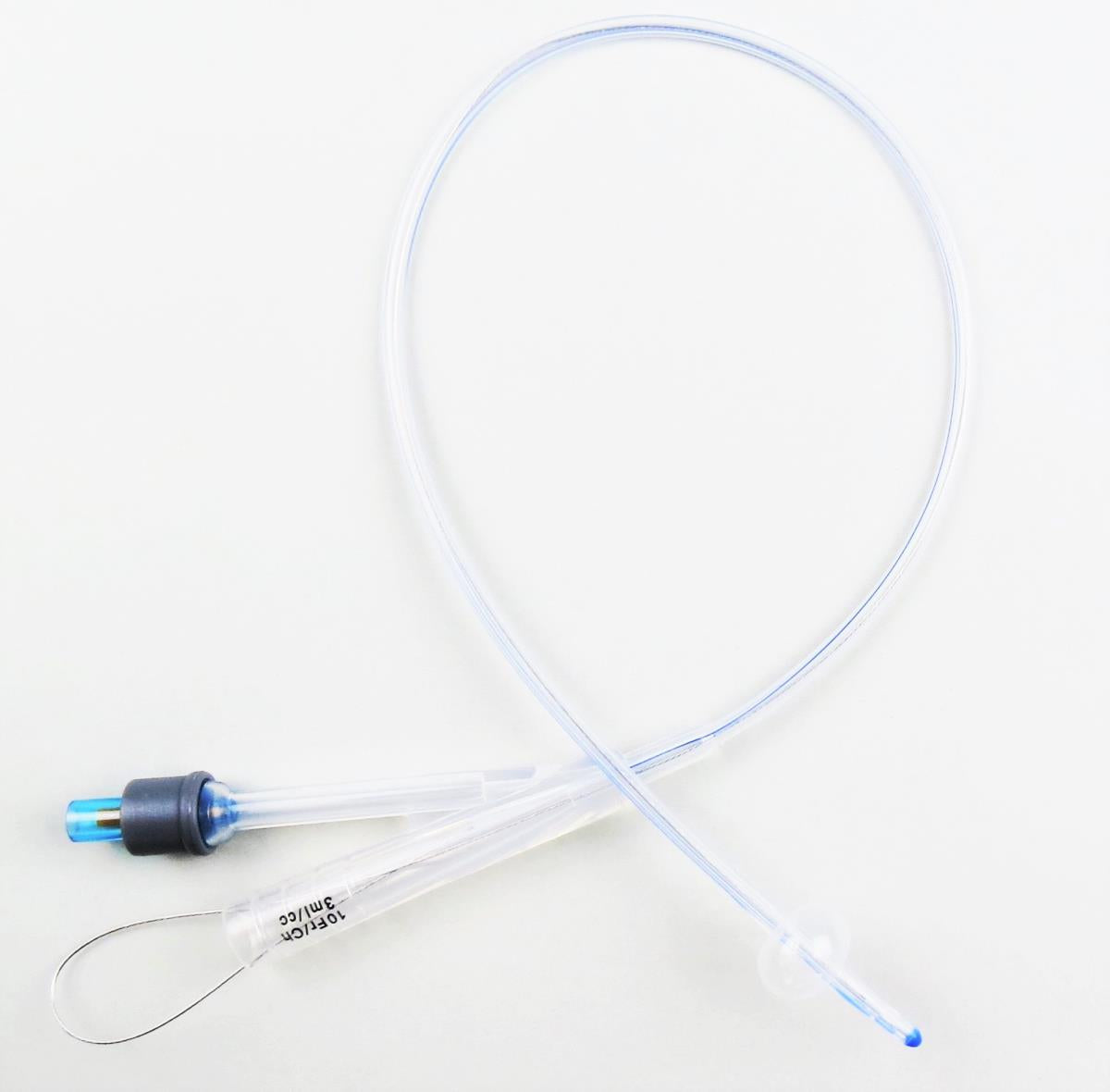 FIONIAVET SILICONE FOLEY CATHETER, 2 WAY, W/STILET, 10 FR,
