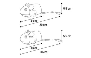 Flamingo Finley Mouse Catnip Christmas Cat Toy -