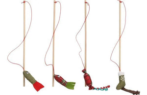 Flamingo Colton Dangler Christmas Cat Toy -