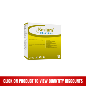 Kesium 50 mg/12.5 mg Chewable Tablets for Cats & Dogs, 240 Tabs