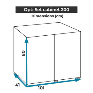 Aquael Cabinet Optiset Black[Size - 200 cm]