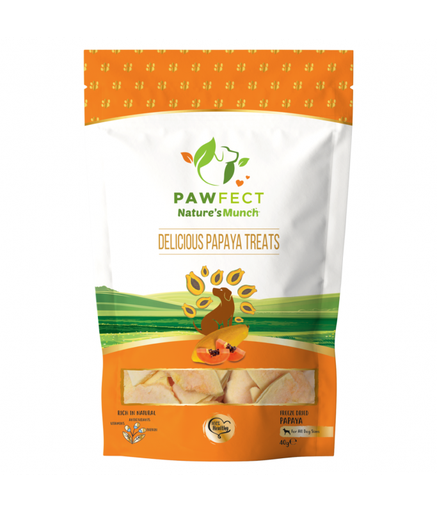Pawfect Natures Munch Freeze-Dried Dog Treats Papaya 40g