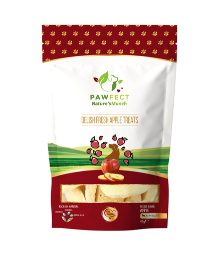 Pawfect Natures Munch Freeze-Dried Dog Treats Apple 40g