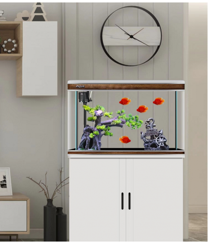 Karis Perfect Aquarium with Cabinet 800x370x580mm[Color - White]
